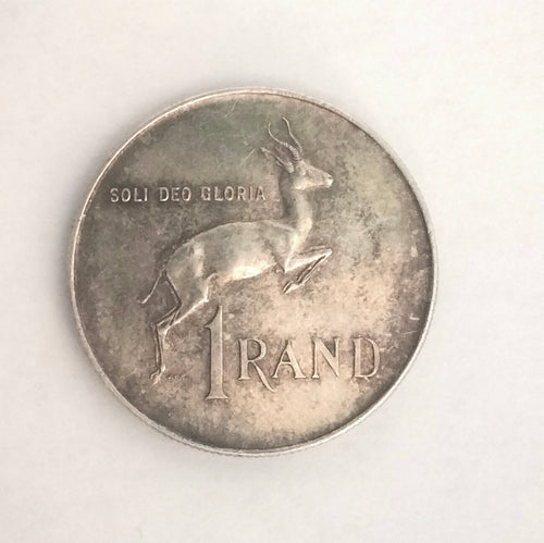 1 rand Sud Africa 1966 argento 800%
