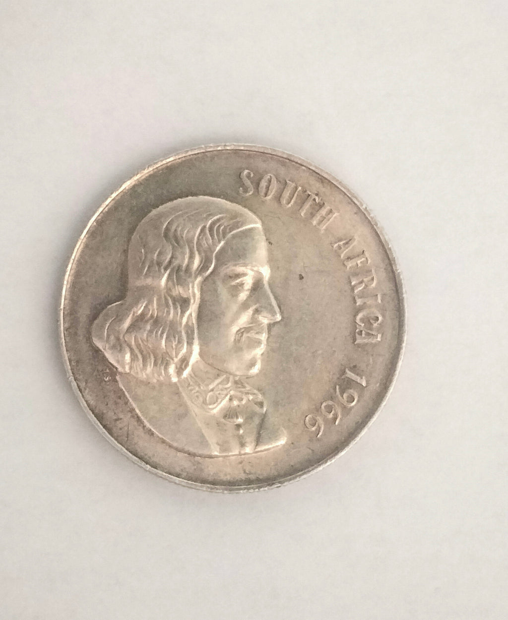 1 rand Afrique du Sud 1966 argent 800‰