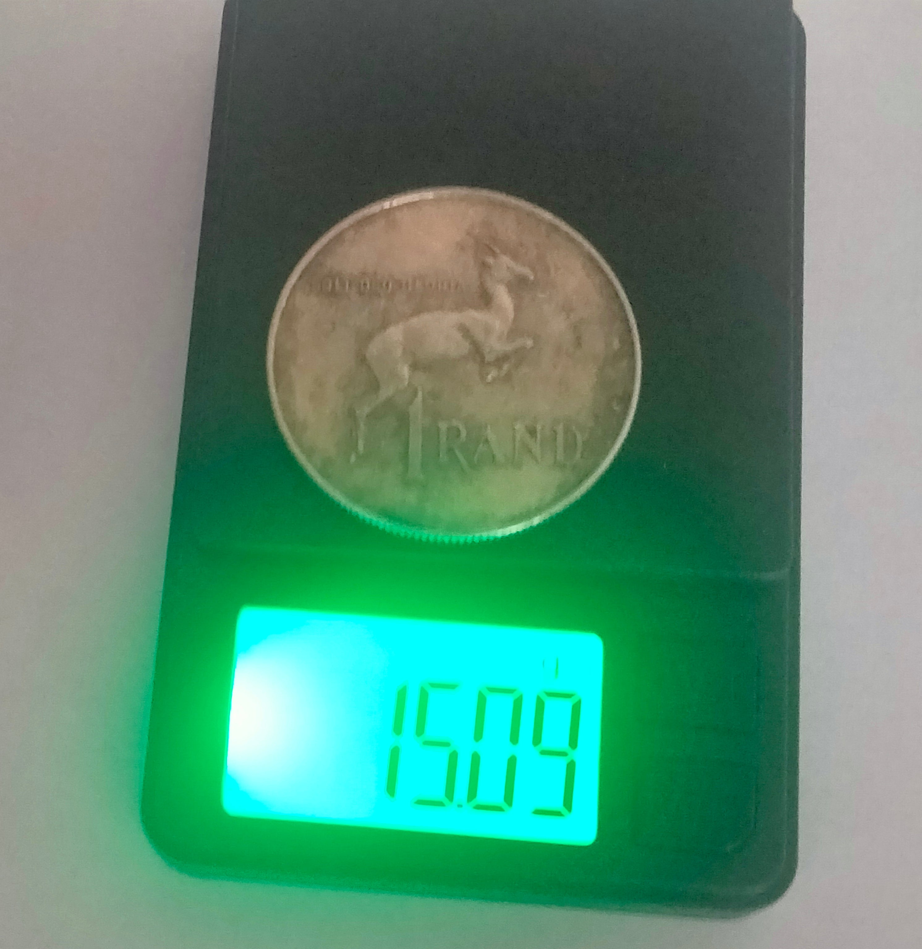 1 rand Afrique du Sud 1966 argent 800‰