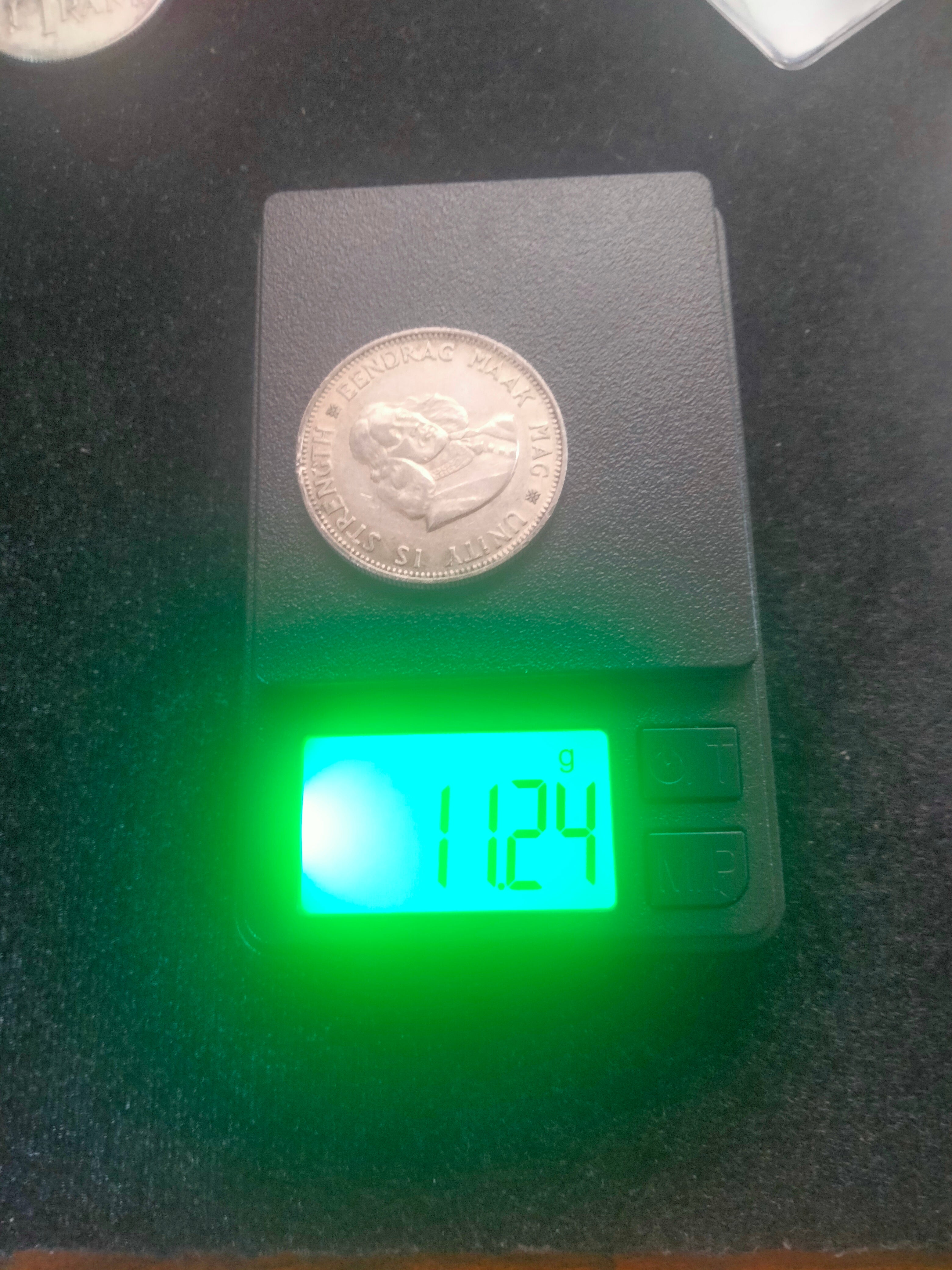 20 cents Sud africani 1963 in argento
