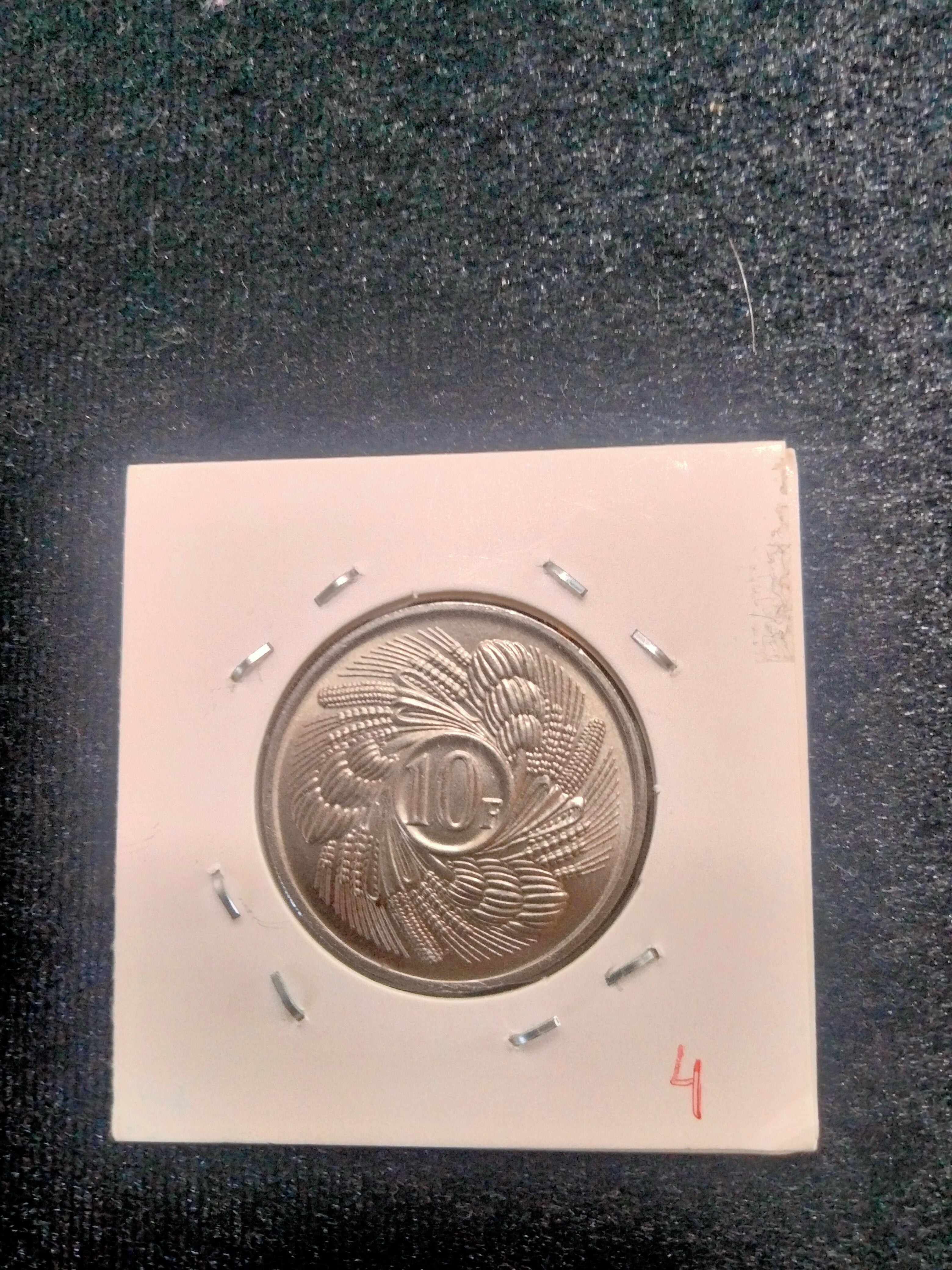 10 francs FAO del Burundi 1968